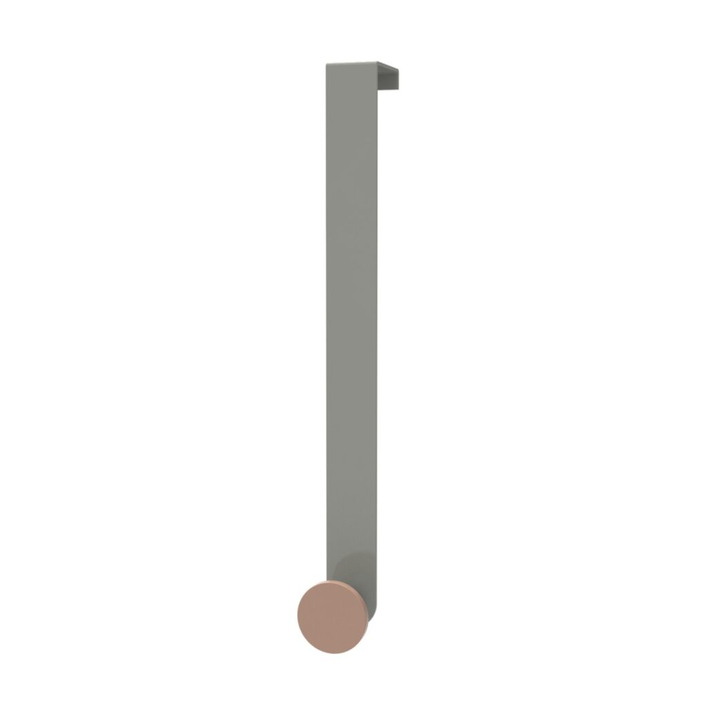 Over door hook long - Metal - Blush